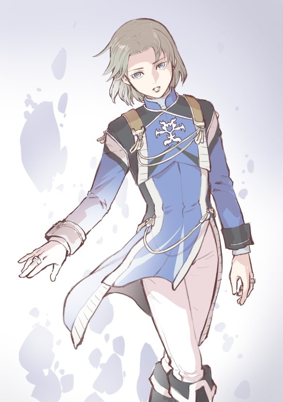 1boy, brown_hair, gensou_suikoden, gensou_suikoden_iii, jewelry, long_sleeves, looking_at_viewer, male_focus