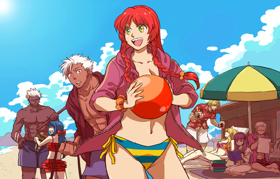 crossover, emu_(losspass), hinanawi_tenshi, hong_meiling, king_of_fighters, krizalid, m.u.g.e.n, magaki_(kof)