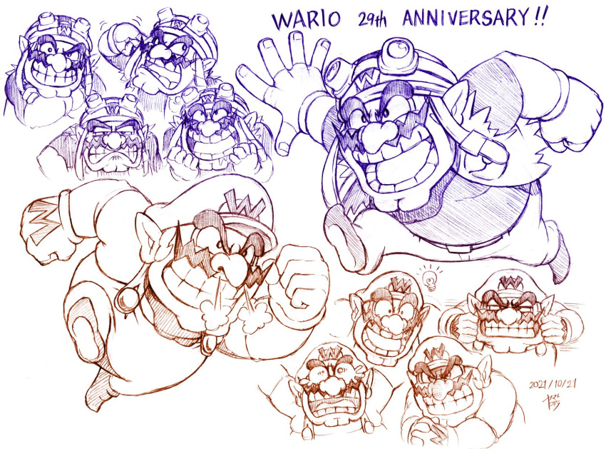 1boy, angry, anniversary, belt, belt_buckle, big_nose, buckle, buttons