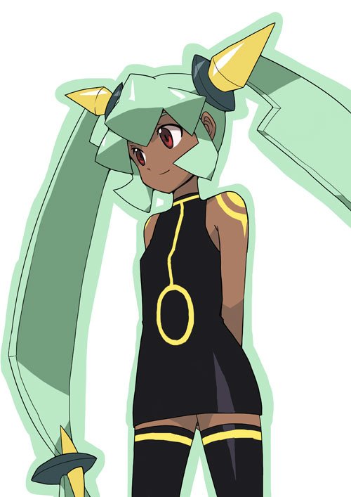 1girl, bare_shoulders, bracelet, breasts, closed_mouth, dark-skinned_female, dark_skin, full_body