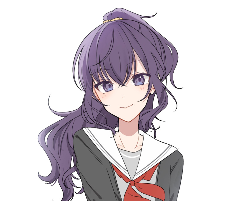 1girl, asahina_mafuyu, black_cardigan, cardigan, closed_mouth, commentary_request, highres, long_hair