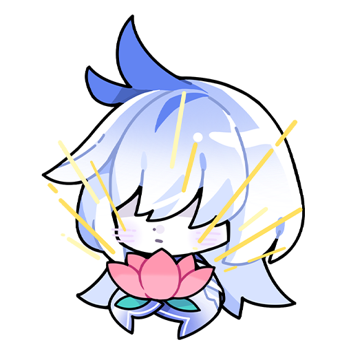 1girl, chibi, closed_mouth, expressionless, flora_(honkai_impact), flower, hair_over_eyes, holding