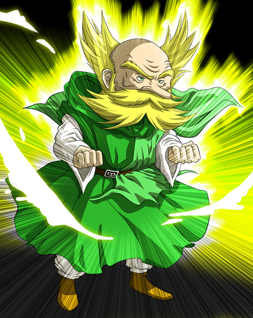 bald, beard, brey, crossover, dragon_ball, dragon_ball_z, dragon_quest, dragon_quest_iv