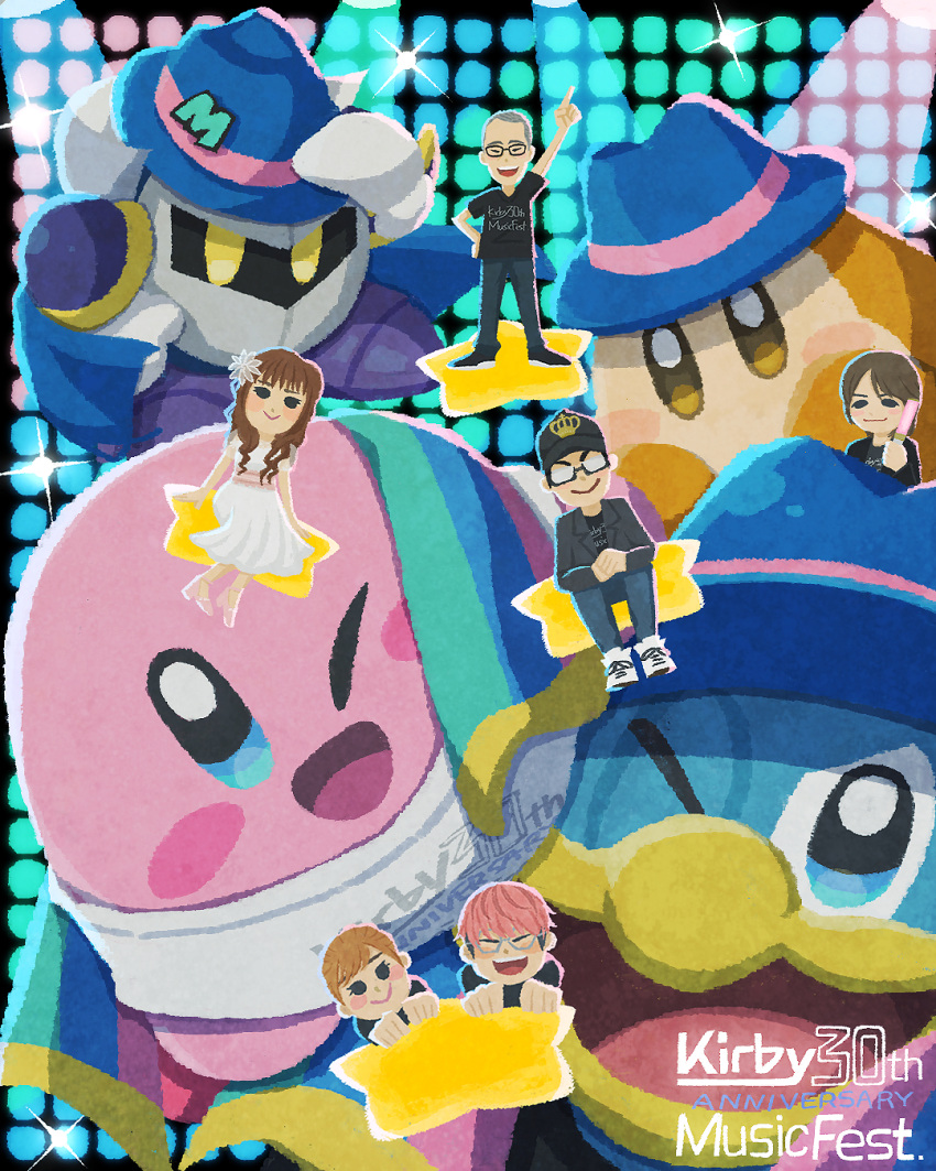 armor, baseball_cap, blue_headwear, blush_stickers, brown_hair, cape, character_request, colored_skin