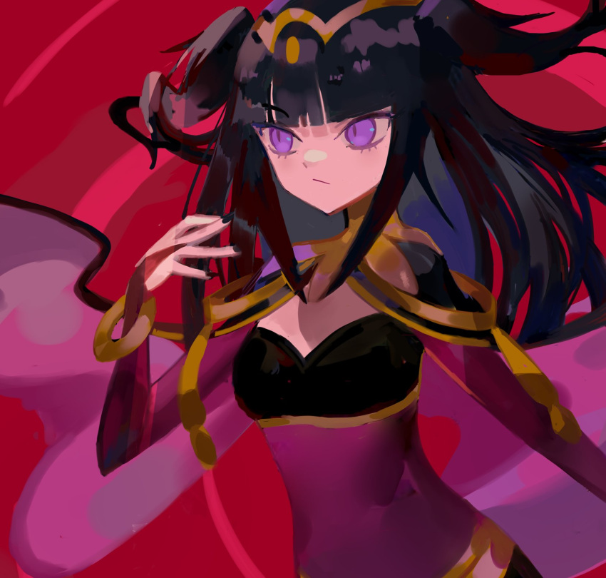1girl, black_hair, black_nails, bracelet, breasts, curvy, fire_emblem, fire_emblem_awakening