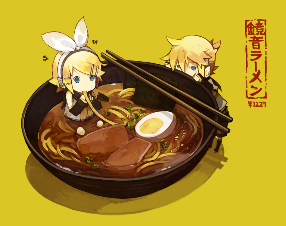 blue_eyes, bowl, chopsticks, eating, egg, food, girl_in_food, glider_(artist)