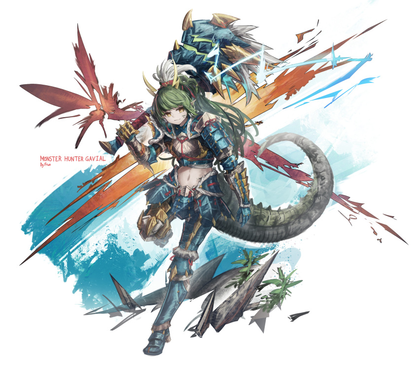 1girl, absurdres, alternate_costume, arknights, artist_name, character_name, copyright_name, crocodilian_tail