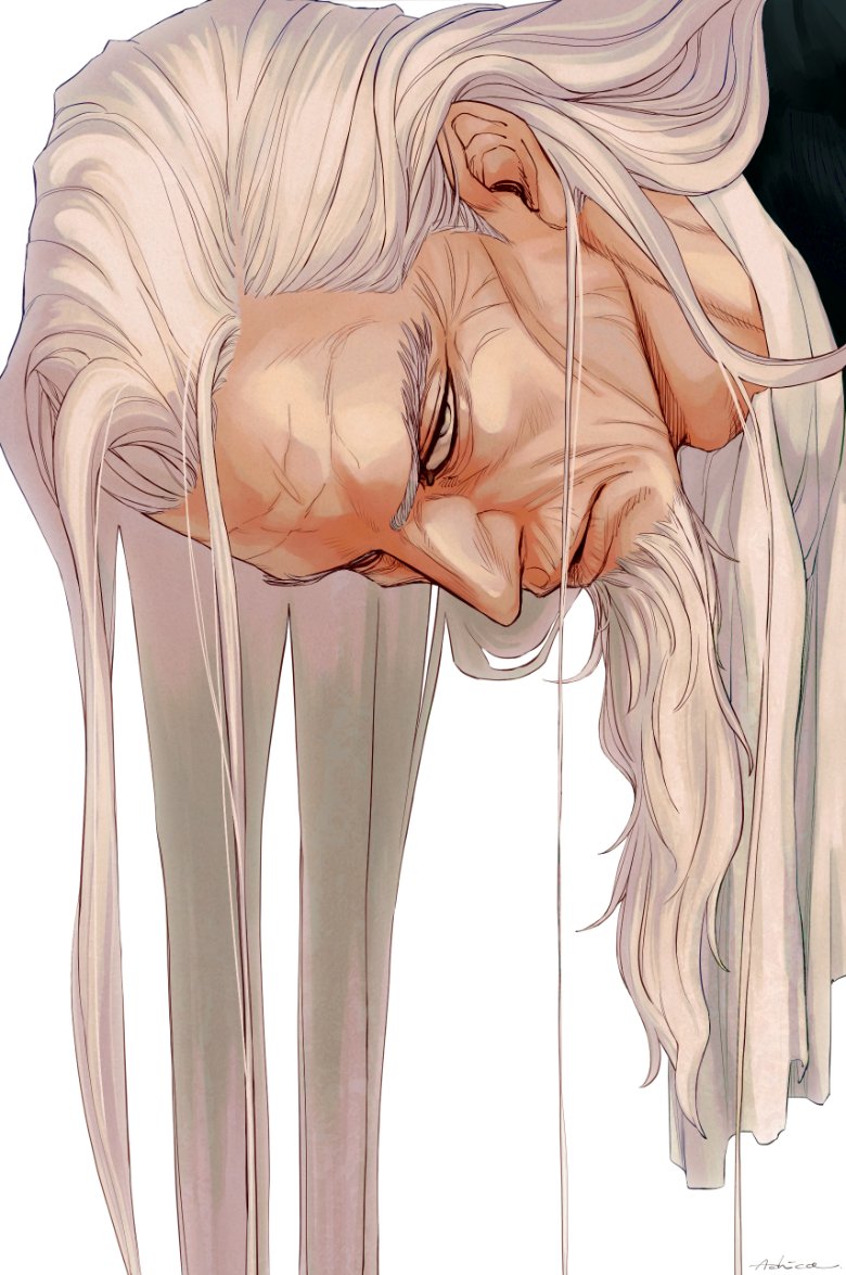 1boy, achio888, beard, facial_hair, golden_kamuy, grey_eyes, hijikata_toshizou_(golden_kamuy), leaning_forward