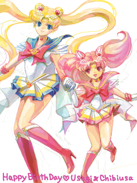 30, bishoujo_senshi_sailor_moon, blonde_hair, blue_eyes, boots, character_name, chibi_usa, choker