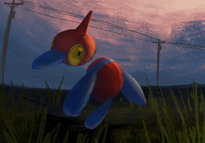 absurdres, english_commentary, highres, krita_(medium), looking_at_viewer, no_humans, notaventura, outdoors