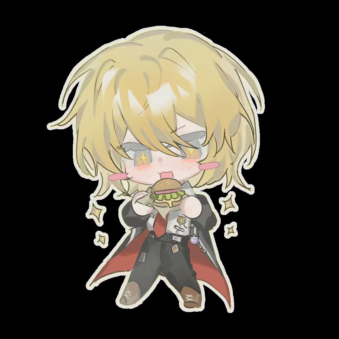 1girl, :3, :d, black_background, black_coat, black_pants, blonde_hair, blush_stickers