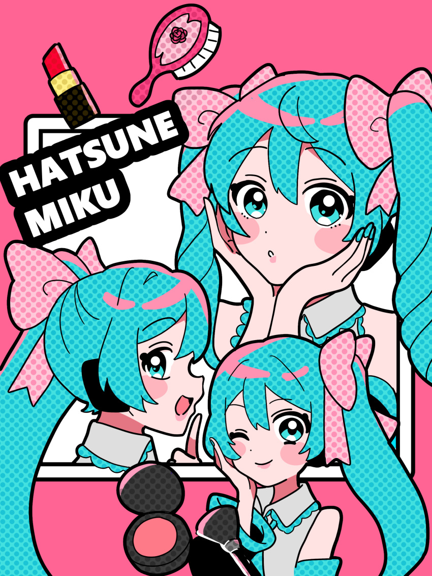 1girl, absurdres, alternate_hairstyle, aqua_eyes, aqua_hair, bare_shoulders, blue_eyes, blue_hair