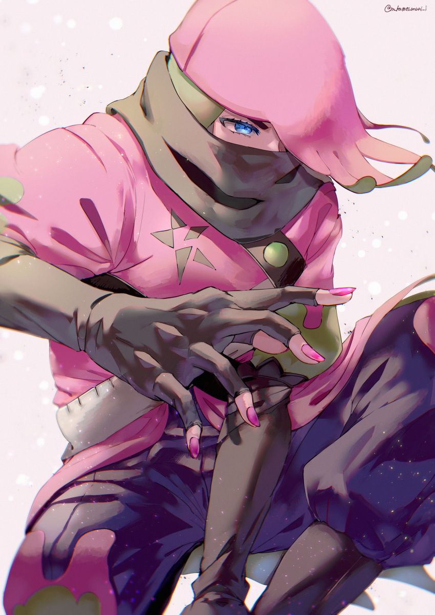 1boy, absurdres, atticus_(pokemon), blue_eyes, coat, commentary_request, eyelashes, highres
