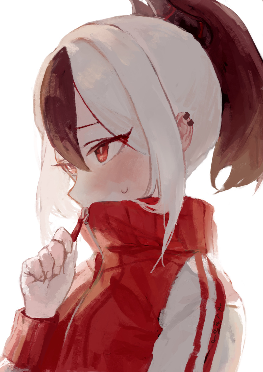 1girl, absurdres, black_hair, blue_archive, blush, covering_mouth, ear_piercing, ekubokayo