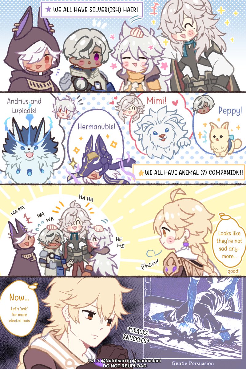 5boys, aether_(genshin_impact), ahoge, arlan_(honkai:_star_rail), blonde_hair, chibi, cyno_(genshin_impact), genshin_impact