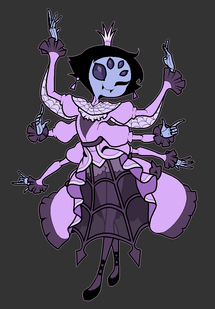 1girl, arms_up, arthropod_girl, black_footwear, black_hair, colored_skin, discommunicator, dress