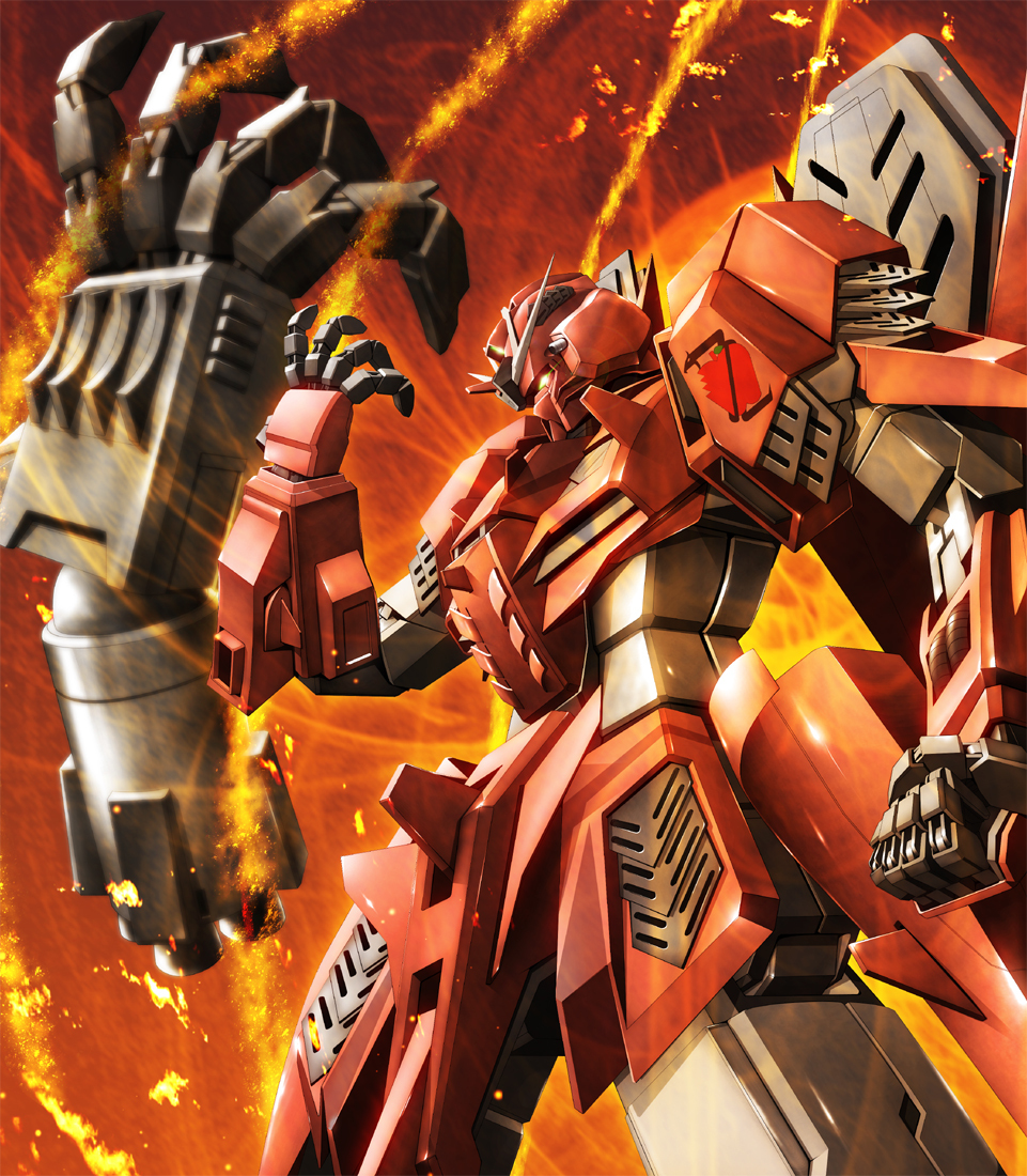 glowing, glowing_eyes, gundam, gundam_evolve, hands, mecha, pose, solo, zb, zeta_gundam_p2/3c_type