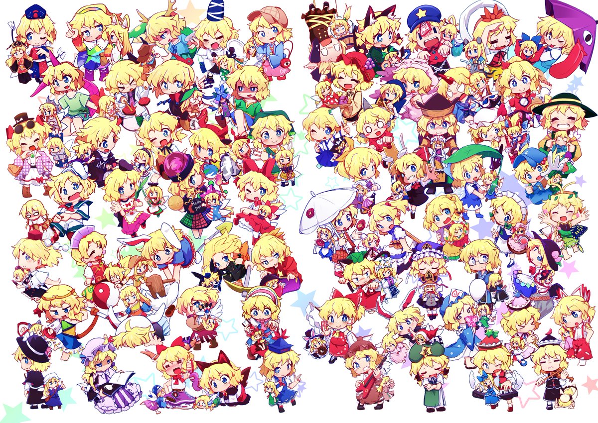 6+girls, ;d, ;p, aki_minoriko, aki_minoriko_(cosplay), aki_shizuha, aki_shizuha_(cosplay), alice_margatroid