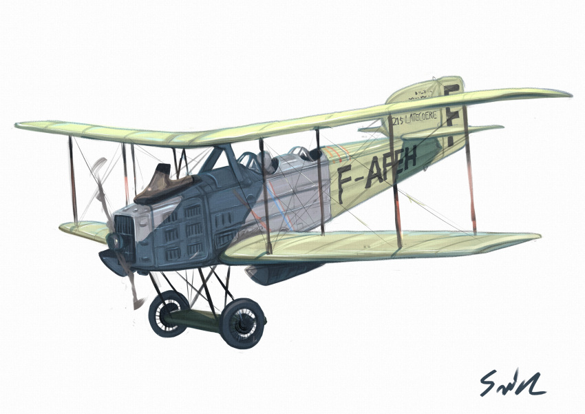 1other, absurdres, aircraft, airplane, ambiguous_gender, biplane, bomber, flying