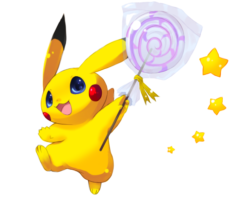 candy, lollipop, lowres, milliebell, no_humans, pikachu, pokemon, pokemon_(creature)