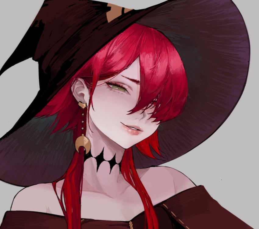 1other, androgynous, bare_shoulders, black_choker, choker, chons12324, collarbone, crimson_(ragna_crimson)