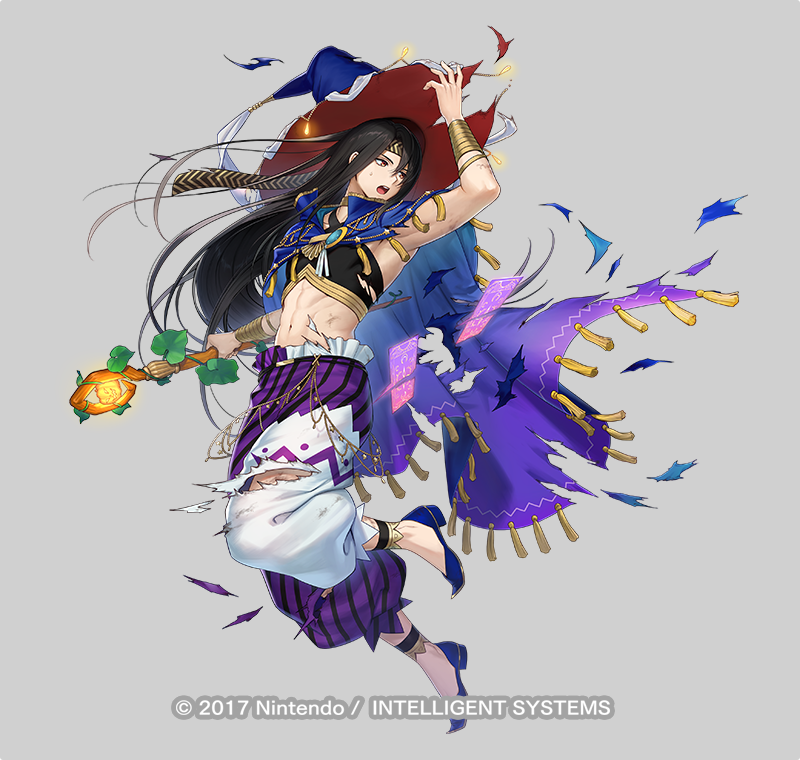 1boy, abs, black_hair, fire_emblem, fire_emblem_heroes, freestyle18, halloween, halloween_costume