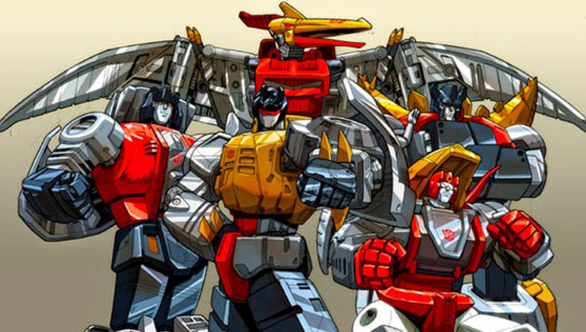 1980s_(style), autobot, claws, dinosaur, emblem, english_commentary, grimlock, jetstormsifuentes
