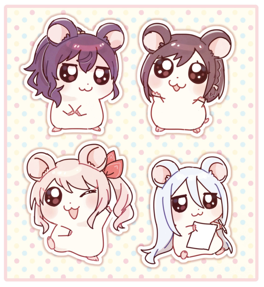 ;d, akiyama_mizuki, animal, animal_ear_fluff, animal_focus, animalization, asahina_mafuyu, blush