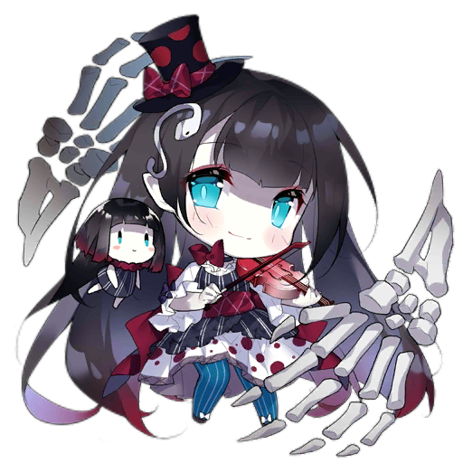 2girls, artist_request, benghuai_xueyuan, black_dress, black_hair, black_headwear, blue_eyes, blue_thighhighs