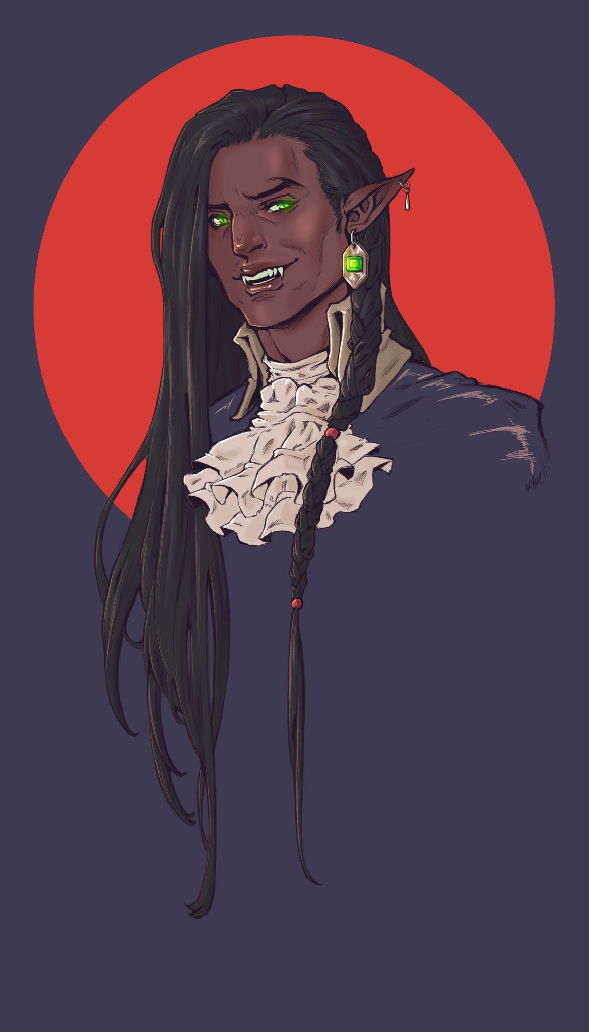 1boy, ascot, blending, brown_hair, castlevania:_nocturne, cropped_shoulders, dark-skinned_male, dark_skin