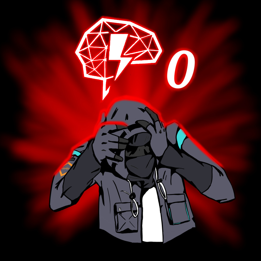 1other, absurdres, arknights, black_gloves, black_jacket, darkest_dungeon, doctor_(arknights), gloves