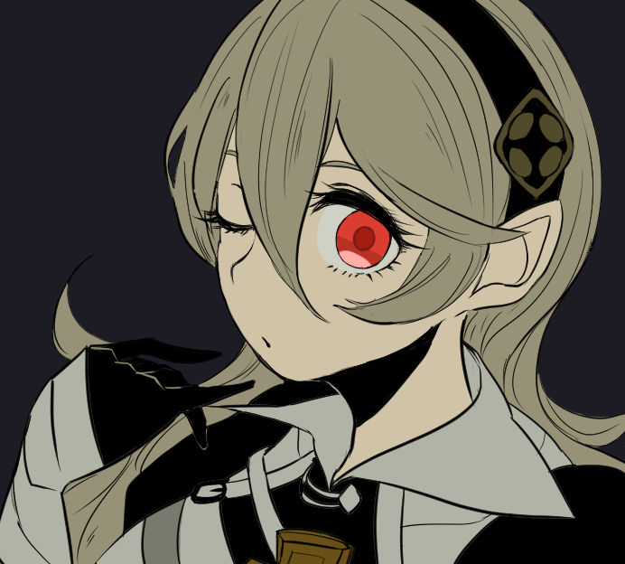 black_gloves, black_hairband, corrin_(female)_(fire_emblem), corrin_(fire_emblem), fire_emblem, fire_emblem_fates, gloves, grey_hair