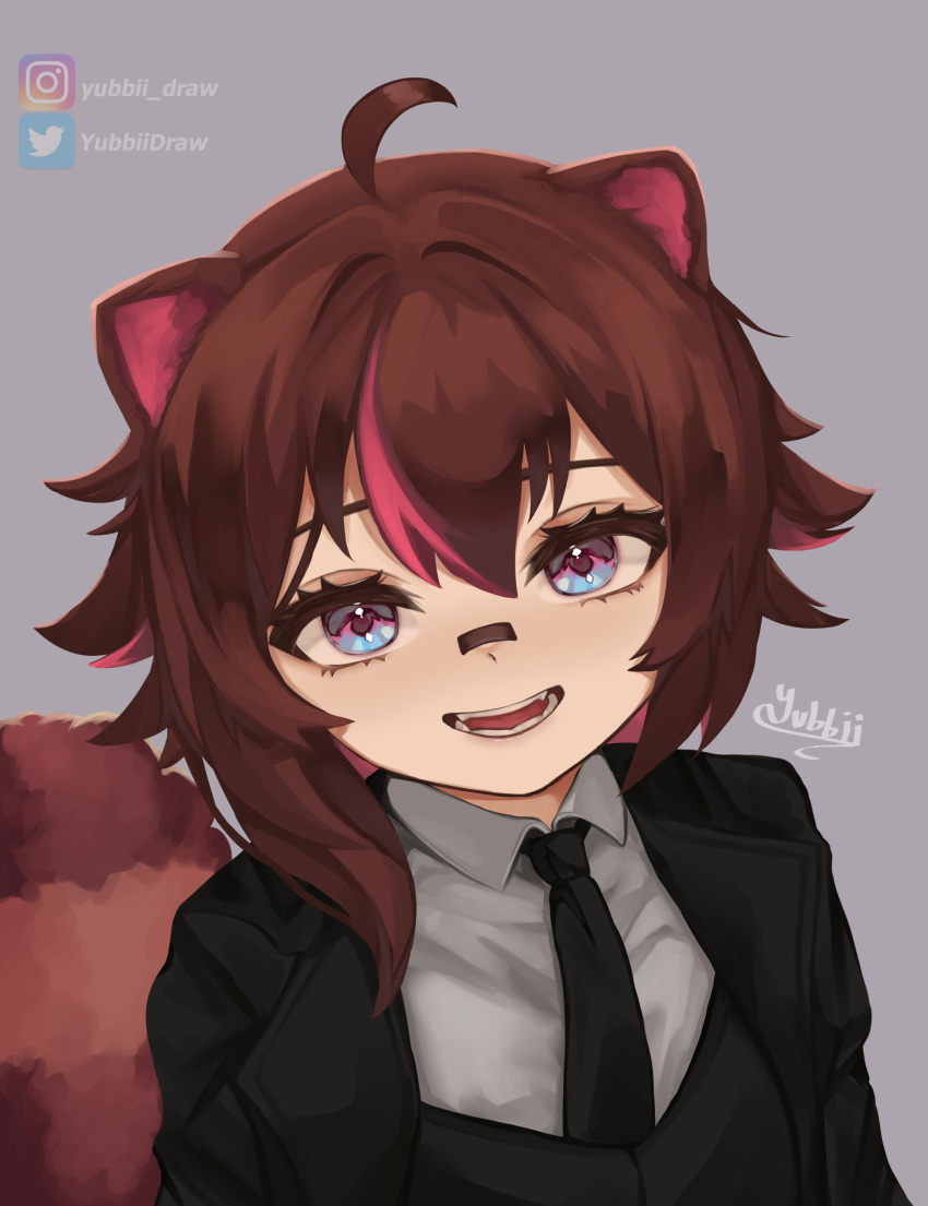 1girl, :d, absurdres, ahoge, animal_ears, bandaid, bandaid_on_face, bandaid_on_nose