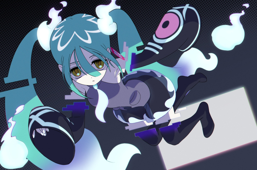 1girl, bare_shoulders, black_thighhighs, commentary_request, detached_sleeves, dress, eyelashes, full_body