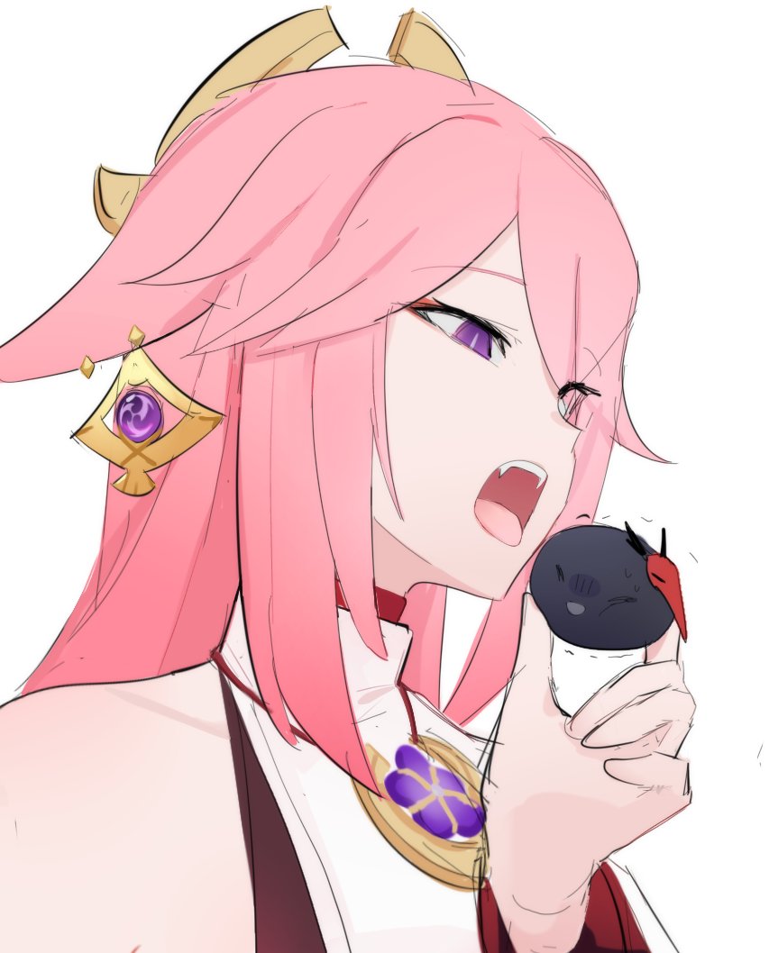 1girl, 1yym, animal, animal_ears, bare_shoulders, bird, detached_sleeves, dress