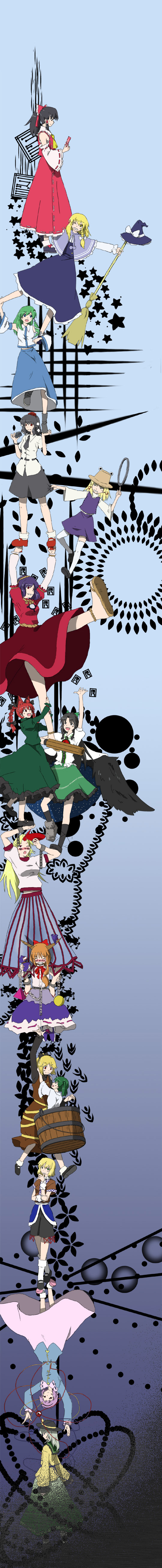 arm_cannon, broom, bucket, camera, chain, chakram, danmaku, durarara!!
