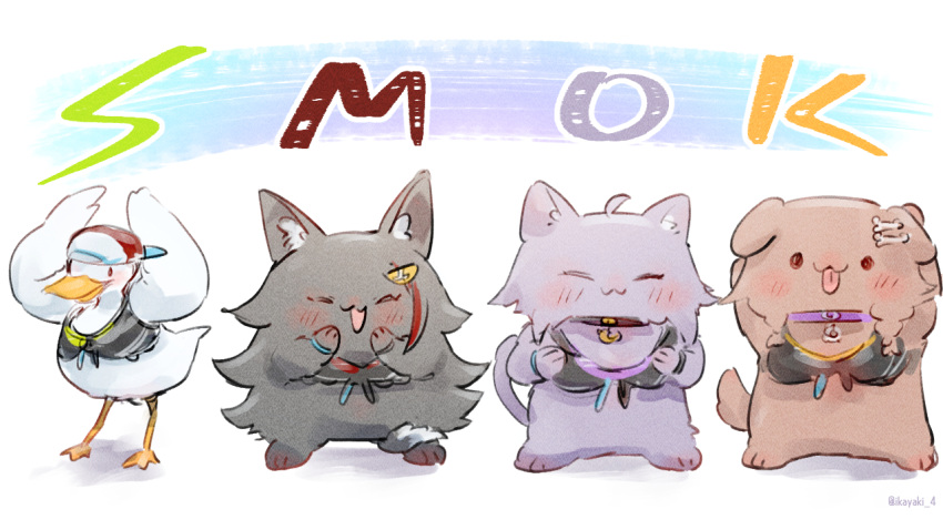 animal_focus, animalization, bikini, bird, black_bikini, blush, bone_hair_ornament, cat