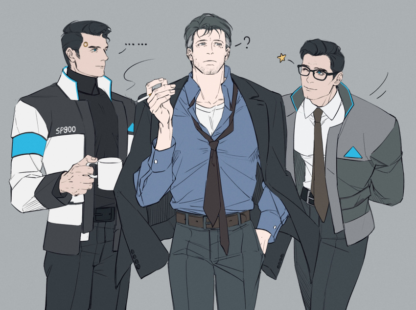 ..., 3boys, ?, android, anthonykaen, batman_(series), belt, black_belt