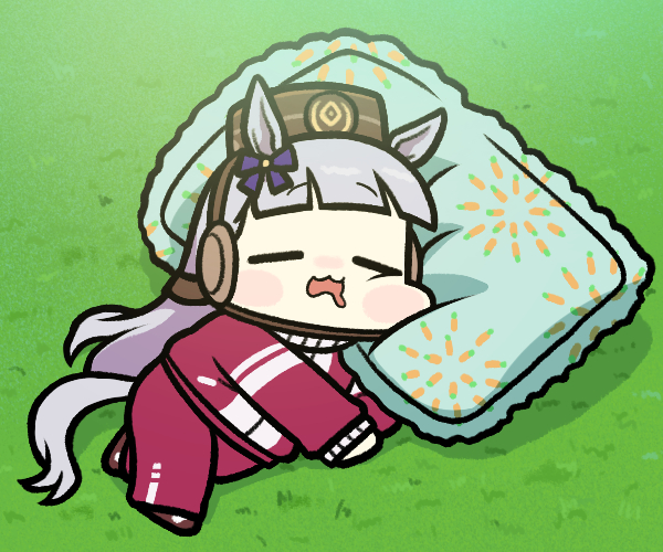 1girl, animal_ears, blunt_bangs, bow, commentary, derivative_work, drooling, ear_bow