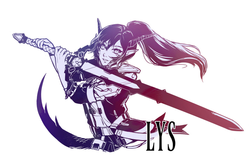 1girl, absurdres, bag, blocking, character_name, commission, cover, dragon_girl