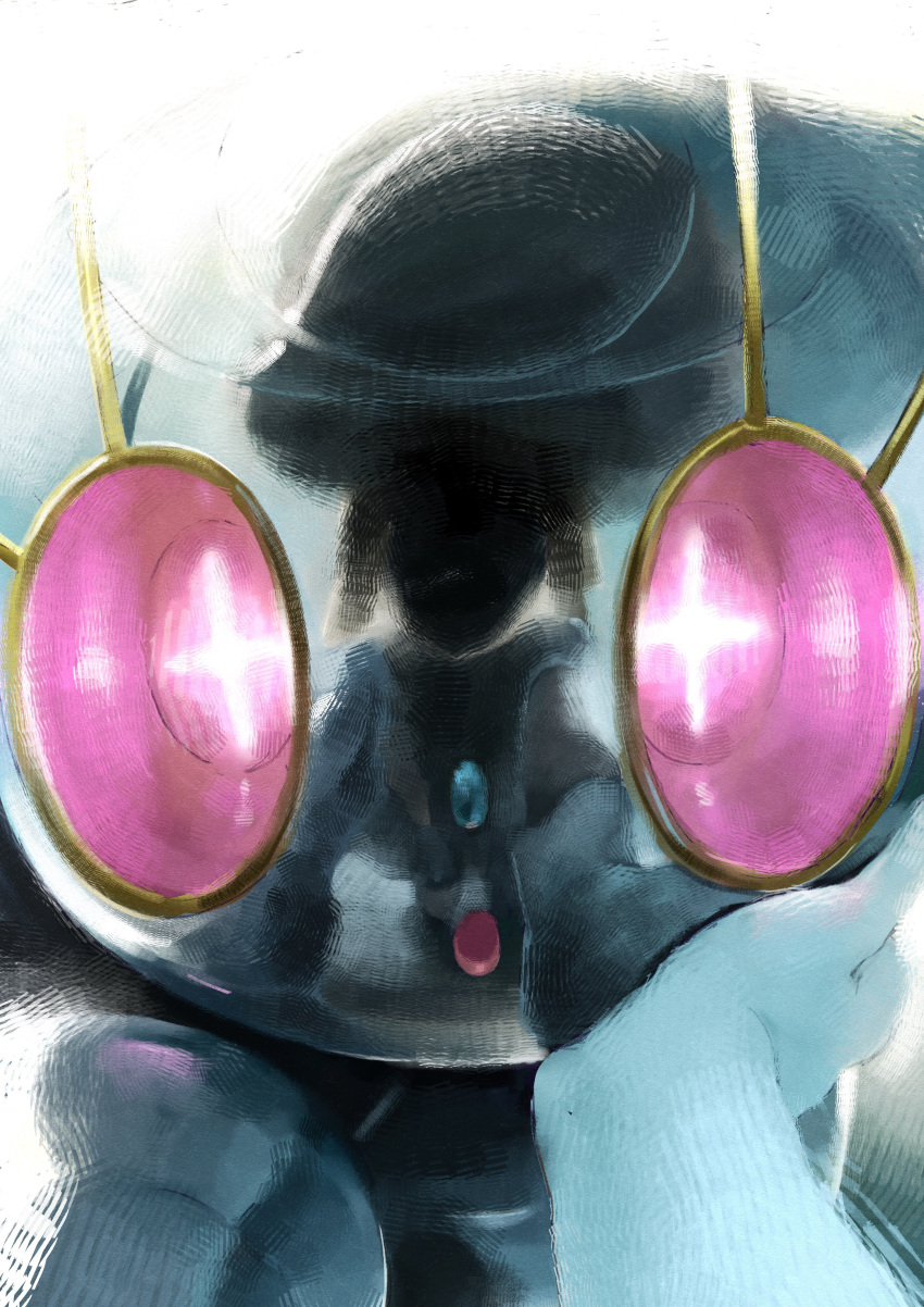 1other, :o, absurdres, bright_pupils, cross-shaped_pupils, highres, looking_at_viewer, magearna