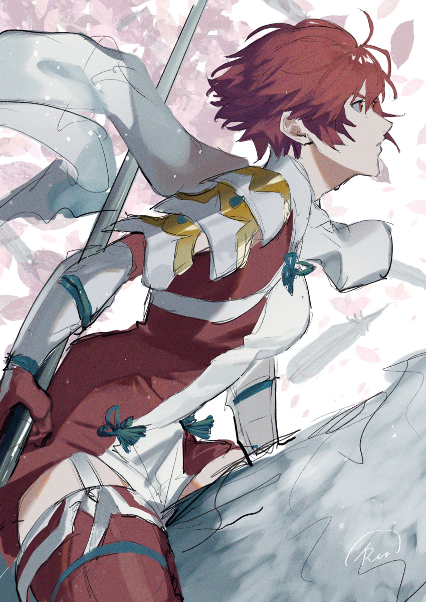 absurdres, armor, breasts, facing_to_the_side, fire_emblem, fire_emblem_fates, highres, hinoka_(fire_emblem)