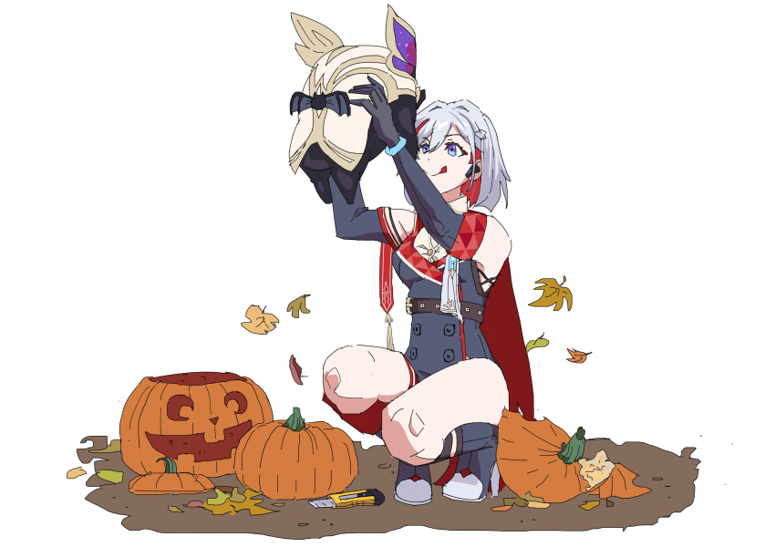 absurdres, halloween, highres, honkai:_star_rail, honkai_(series), mihoyo, multicolored_hair, numby_(honkai:_star_rail)