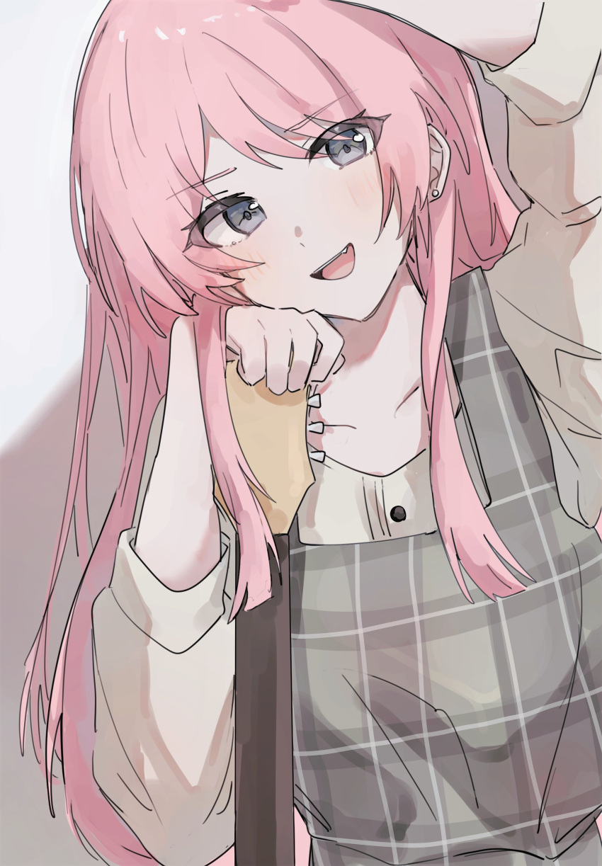 00xzzz1202, 1girl, absurdres, bang_dream!, bang_dream!_it's_mygo!!!!!, black_dress, blue_eyes, blush