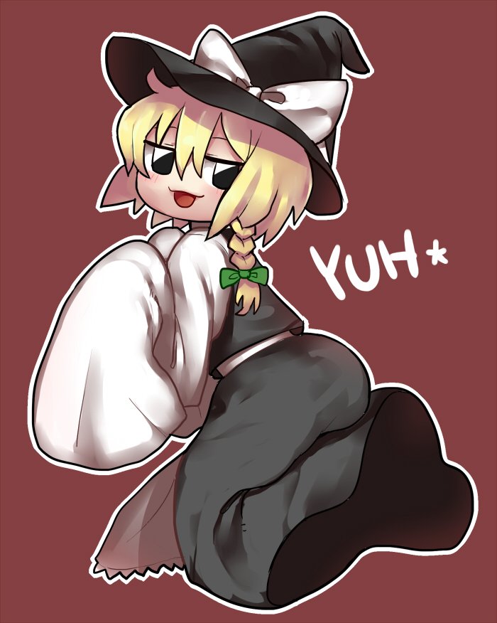 1girl, :3, aaaa_(aaaa480), apron, black_eyes, black_headwear, black_skirt, black_vest