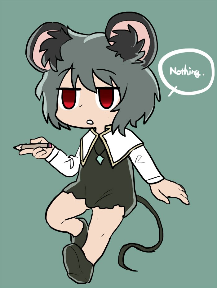 1girl, aaaa_(aaaa480), animal_ear_fluff, animal_ears, capelet, cookie_(touhou), crystal, dress
