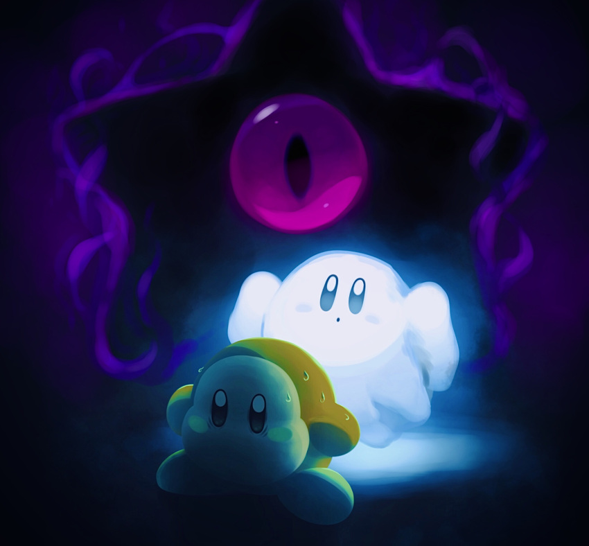 blush_stickers, commentary_request, dark, dark_nebula, ghost, ghost_kirby, highres, kirby