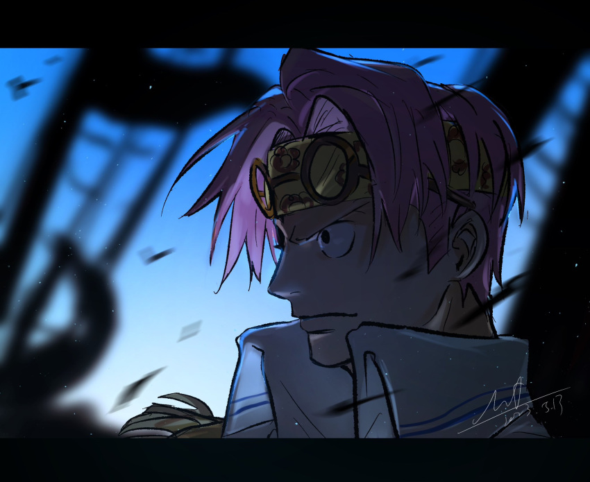 1boy, blurry, blurry_foreground, close-up, coat, epaulettes, frown, glasses