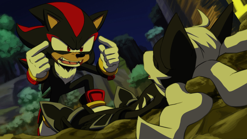 2boys, black_footwear, furry, furry_male, gloves, highres, infinite_(sonic), invincible_(series)