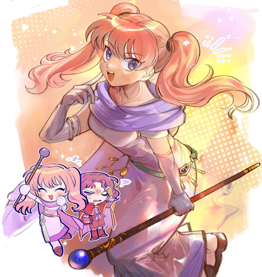1boy, 1girl, elbow_gloves, erk_(fire_emblem), fire_emblem, fire_emblem:_the_blazing_blade, gloves, highres
